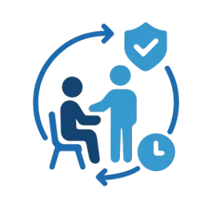 Seat and borrow lifecycle icon