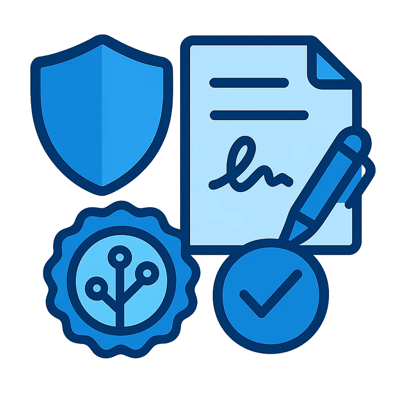 Signing and integrity icon